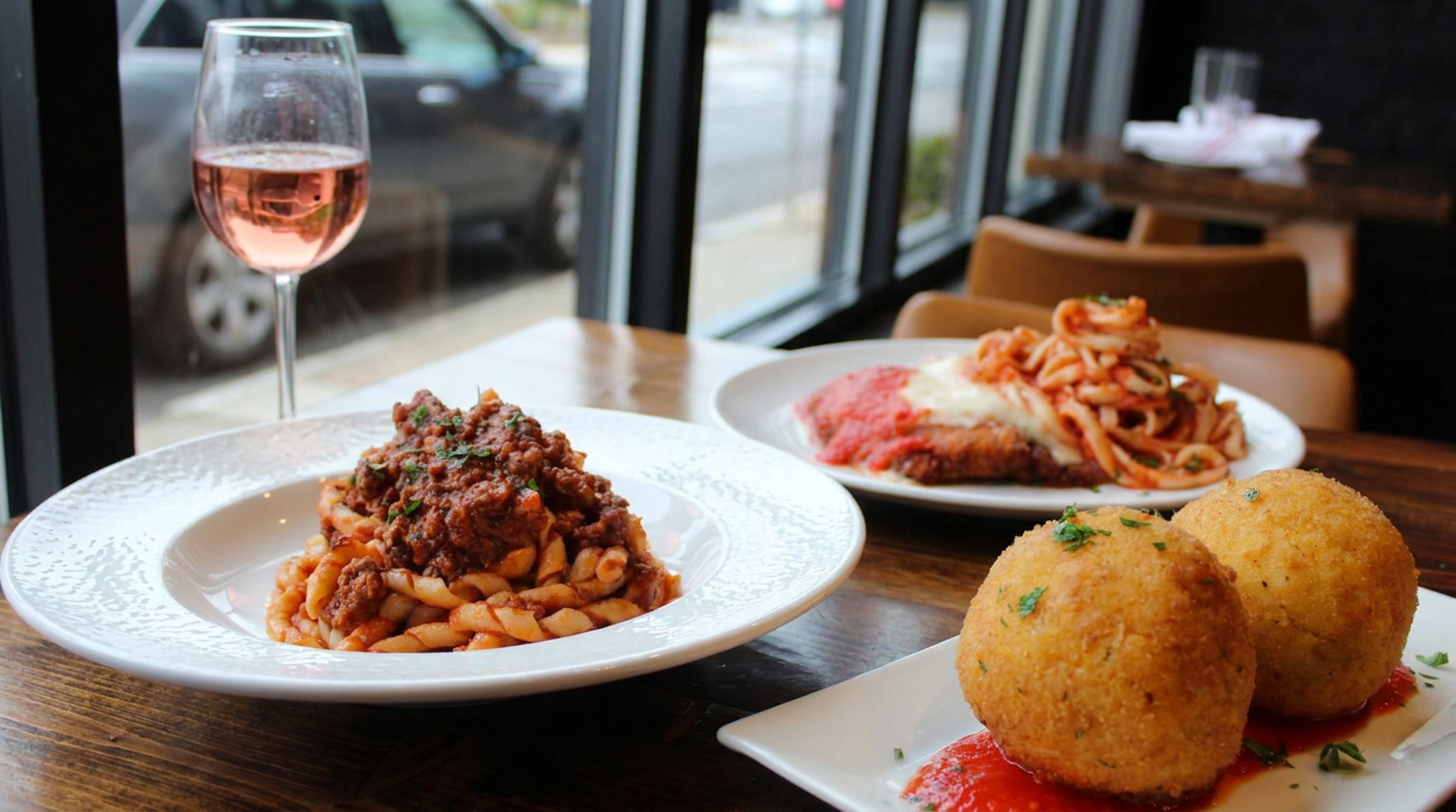 Food, drinks, and a custom menu