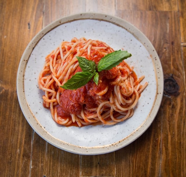 Rigatoni Pomodoro.